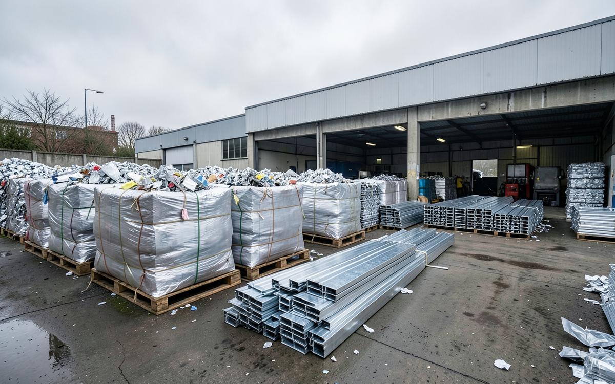 Remelt yard — clean extrusion scrap